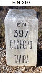 E.N. 397 - Cachopo - Peralva - gua dos Fusos
 - Vale da Murta - Palheirinhos - Tavira